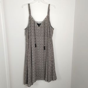 Addition Elle taupe printed midi dress. Size 18.